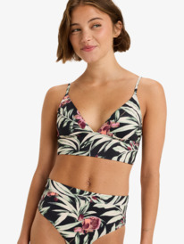 0 Pt Beach Classics Tank Tri - Triangle Bikini Top for Women Black ERJX305585 Roxy