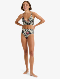 2 Pt Beach Classics Tank Tri - Triangle Bikini Top for Women Black ERJX305585 Roxy