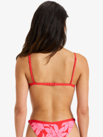 3 Khloe Mini Fixed Tri - Triangle Bikini Top for Women Red ERJX305588 Roxy