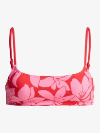 5 Khloe Basic Bralette - Bikini Top for Women Red ERJX305589 Roxy