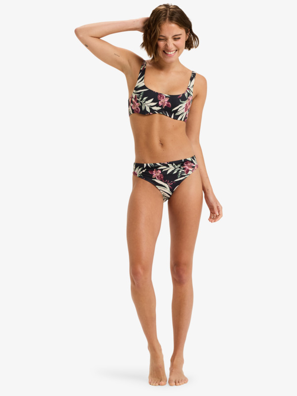 2 Pt Beach Classics Hipster Bot - Bikini Bottoms for Women Black ERJX405109 Roxy