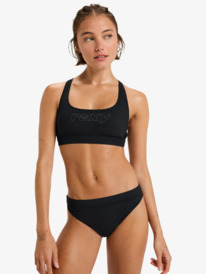 0 Roxy Active Bikini Sd - Bikini Bottoms for Women Black ERJX405118 Roxy