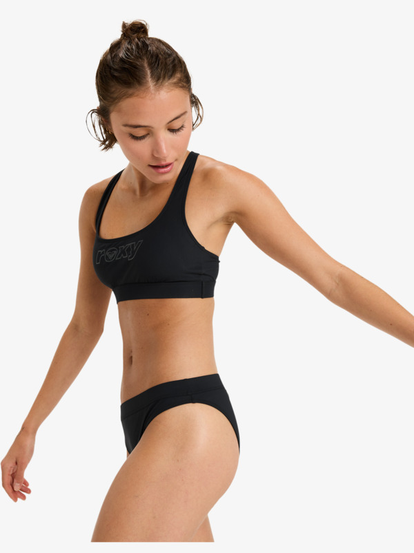 1 Roxy Active Bikini Sd - Bikini Bottoms for Women Black ERJX405118 Roxy