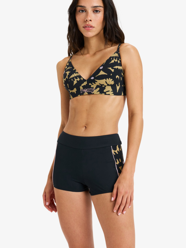 0 Roxy Active Shorty  - Bikini Bottoms for Women Black ERJX405120 Roxy