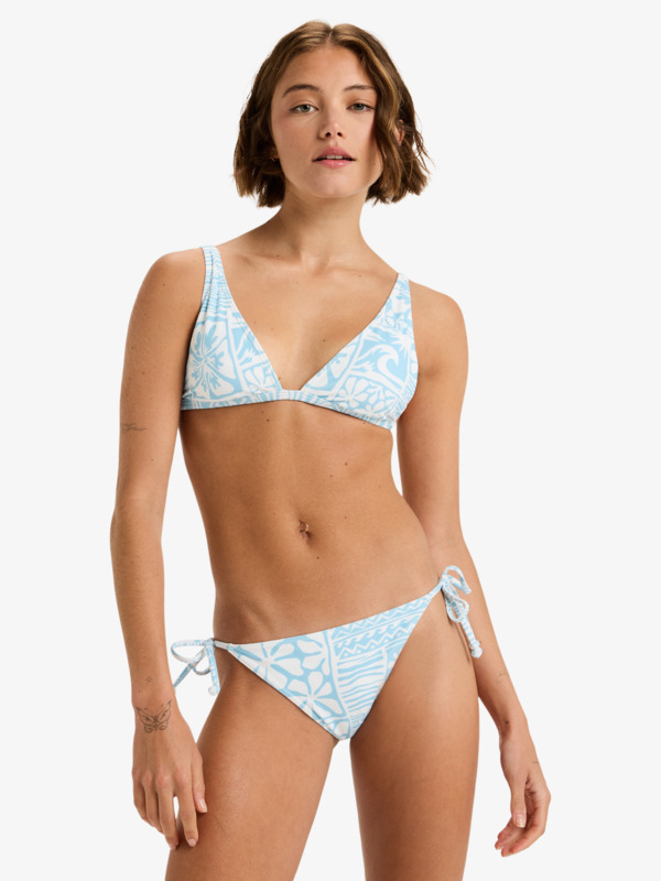 0 Flowers Wave Bikini Ts - Bikini Bottoms for Women Blue ERJX405123 Roxy