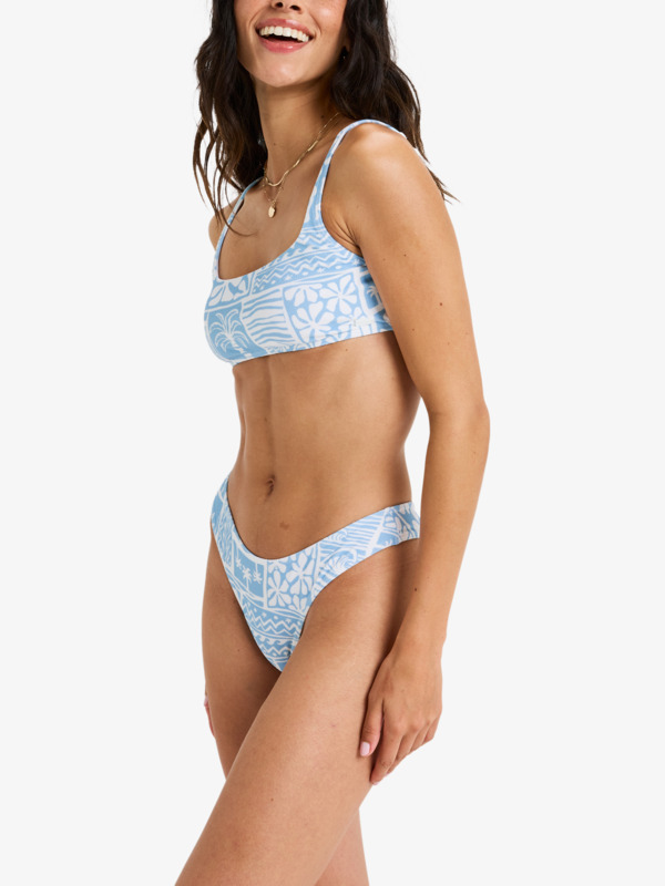 5 Flowers Wave Hl Cheeky - Bikini Bottoms for Women Blue ERJX405124 Roxy