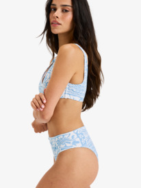 4 Flowers Wave Mid Waist Mod - Bikini Bottoms for Women Blue ERJX405125 Roxy