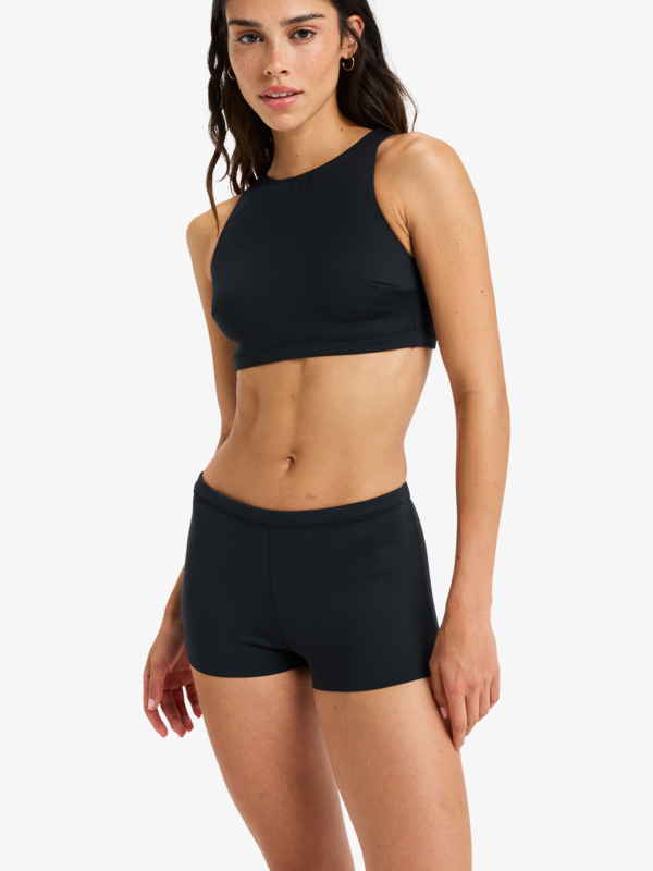 0 Roxy Pro Wave Ride Short - Bikini Bottoms for Women Black ERJX405132 Roxy