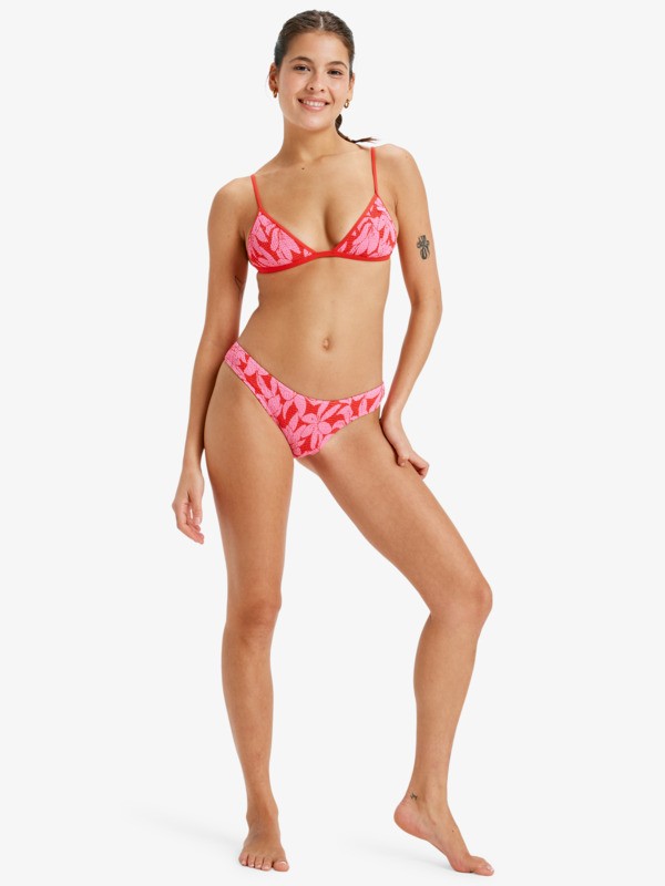 4 Khloe Cheeky - Bikini Bottoms for Women Red ERJX405134 Roxy