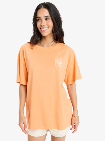 Sunny oversize Enzyme Wash - Oversized Short Sleeve T-Shirt for Women  ERJZT05966
