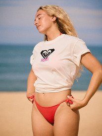 0 Ocean Road Art - Short Sleeve T-Shirt for Women White ERJZT06015 Roxy