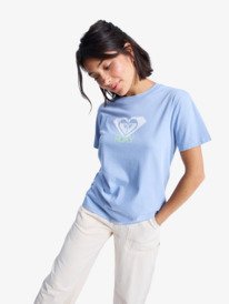 0 Ocean Road Art - Short Sleeve T-Shirt for Women Blue ERJZT06015 Roxy