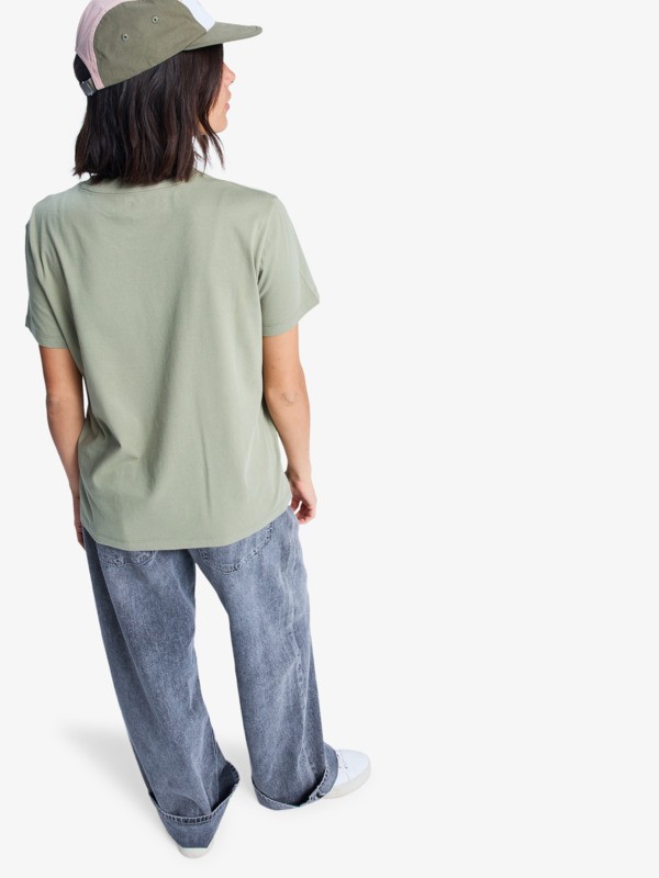 4 Ocean Road Art - Short Sleeve T-Shirt for Women Green ERJZT06015 Roxy