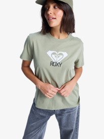 0 Ocean Road Art - Short Sleeve T-Shirt for Women Green ERJZT06015 Roxy