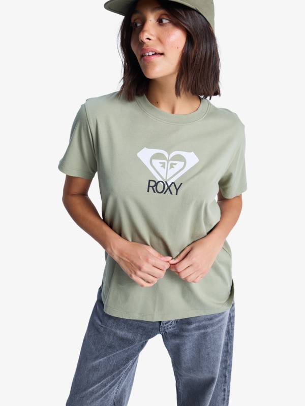 0 Ocean Road Art - Short Sleeve T-Shirt for Women Green ERJZT06015 Roxy