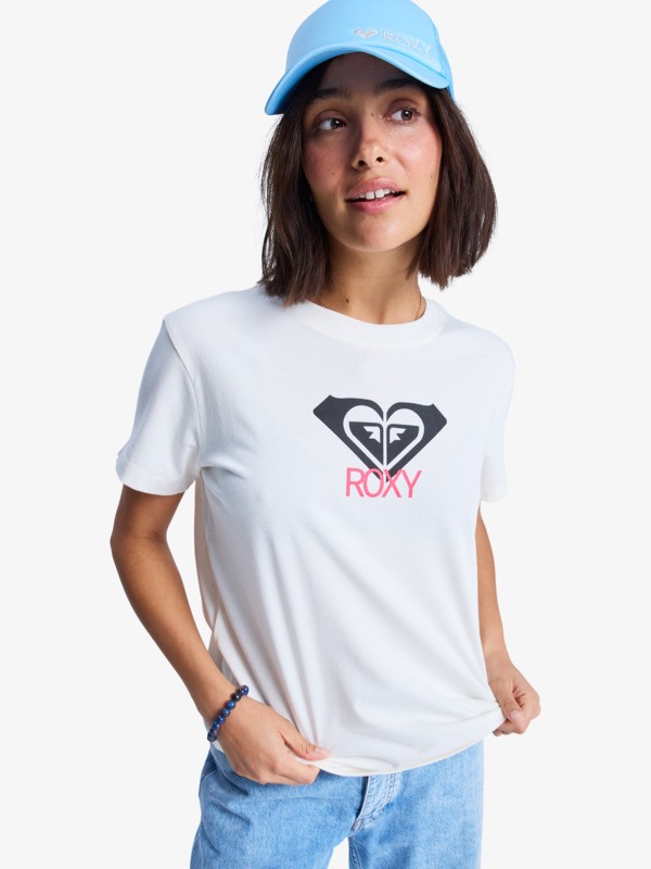 2 Ocean Road Art - Short Sleeve T-Shirt for Women White ERJZT06015 Roxy