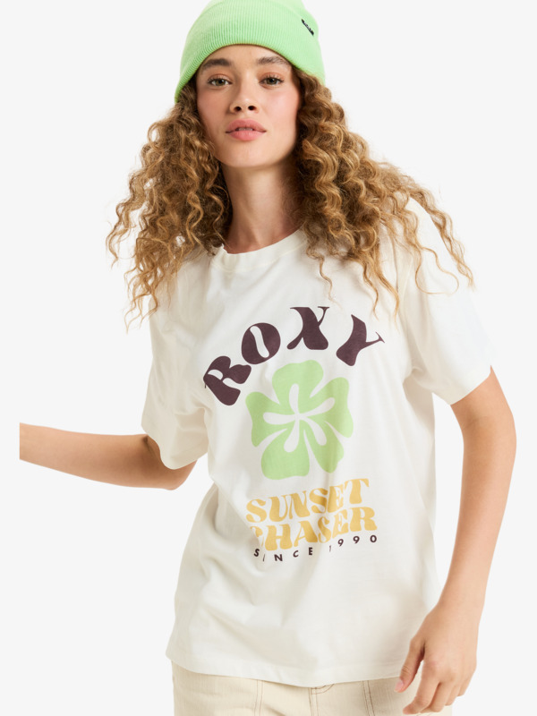 3 Hangloose Poster - Short Sleeve T-Shirt for Women White ERJZT06018 Roxy