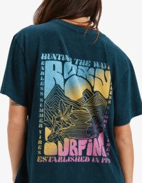 2 Sunnyoversize Optic Wash - Oversized T-Shirt for Women Black ERJZT06022 Roxy