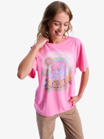 5 Sunnyoversize Optic Wash - Oversized T-Shirt for Women Pink ERJZT06022 Roxy