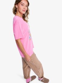 1 Sunnyoversize Optic Wash - Oversized T-Shirt for Women Pink ERJZT06022 Roxy
