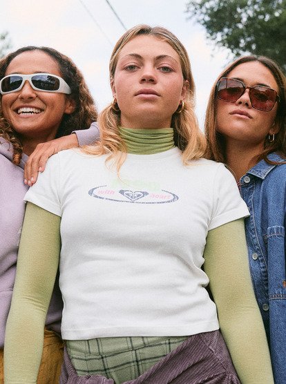 Beach Love - Cropped T-Shirt for Women  ERJZT06026