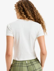 4 Beach Love - Cropped T-Shirt for Women White ERJZT06026 Roxy