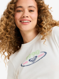 5 Beach Love - Cropped T-Shirt for Women White ERJZT06026 Roxy