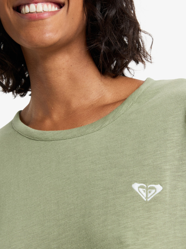 4 Oceanwave Regular Emby - Short Sleeve T-Shirt for Women Green ERJZT06030 Roxy