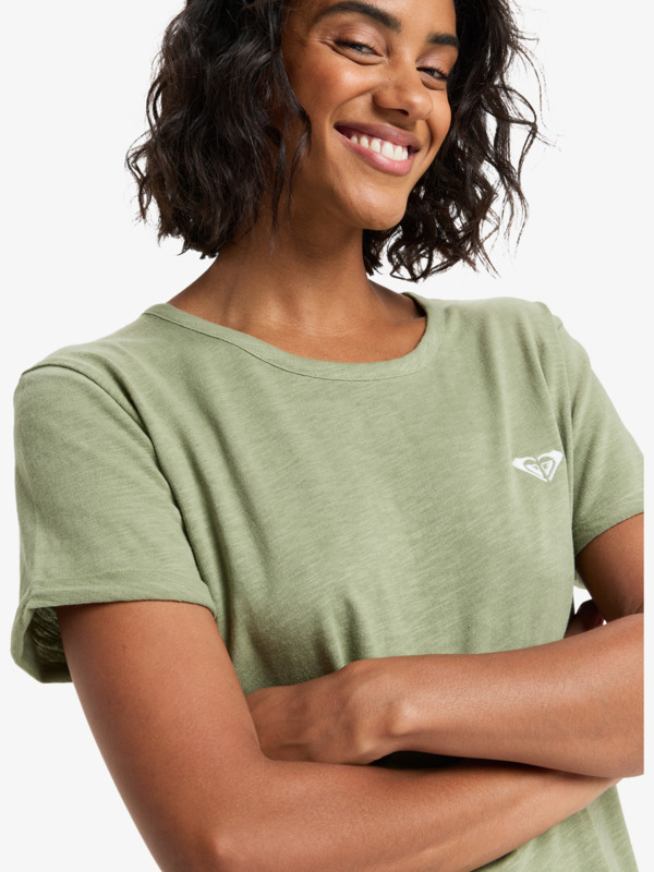 5 Oceanwave Regular Emby - Short Sleeve T-Shirt for Women Green ERJZT06030 Roxy