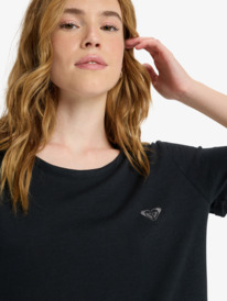 5 Oceanwave Regular Emby - Short Sleeve T-Shirt for Women Black ERJZT06030 Roxy