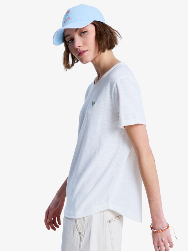 1 Oceanwave Regular Emby - Short Sleeve T-Shirt for Women White ERJZT06030 Roxy