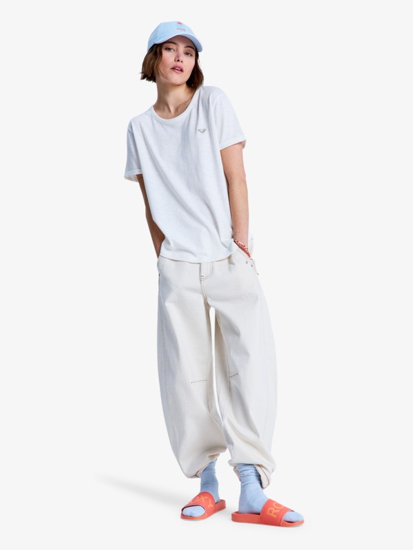 3 Oceanwave Regular Emby - Short Sleeve T-Shirt for Women White ERJZT06030 Roxy