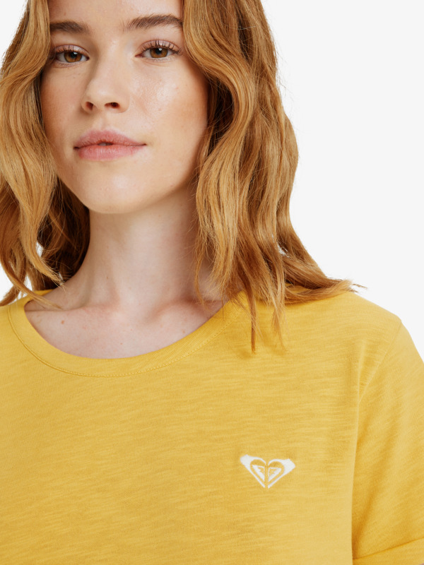 4 Oceanwave Regular Emby - Short Sleeve T-Shirt for Women Yellow ERJZT06030 Roxy