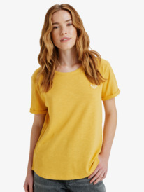 0 Oceanwave Regular Emby - Short Sleeve T-Shirt for Women Yellow ERJZT06030 Roxy