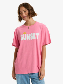 0 Sunny Easy - Short Sleeve T-Shirt for Women Pink ERJZT06033 Roxy