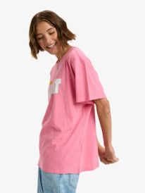 1 Sunny Easy - Short Sleeve T-Shirt for Women Pink ERJZT06033 Roxy