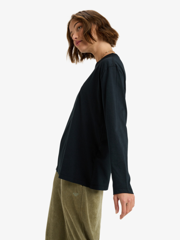 1 Hangloose Art - Long Sleeve T-Shirt for Women Black ERJZT06035 Roxy