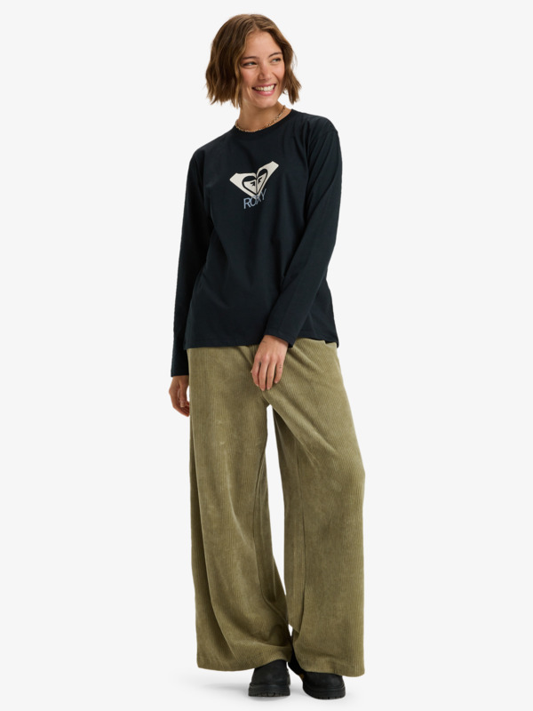 2 Hangloose Art - Long Sleeve T-Shirt for Women Black ERJZT06035 Roxy