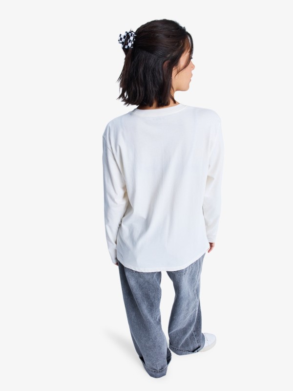 3 Hangloose Art - Long Sleeve T-Shirt for Women White ERJZT06035 Roxy