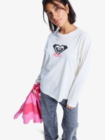 4 Hangloose Art - Long Sleeve T-Shirt for Women White ERJZT06035 Roxy