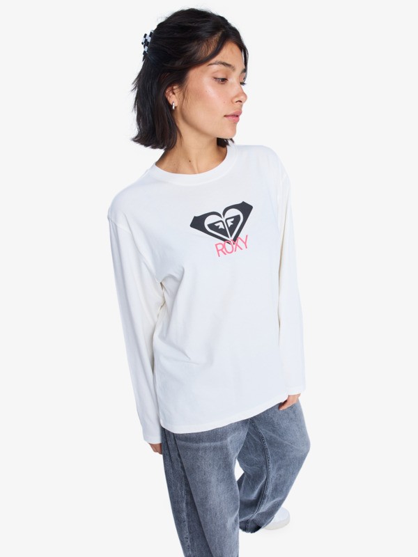 1 Hangloose Art - Long Sleeve T-Shirt for Women White ERJZT06035 Roxy